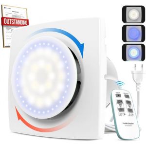 VMC Salle de Bain VMC P118E T&eacute;l&eacute;commande 11 Effets Lumineux Silencieux