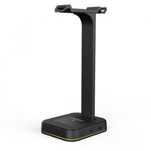 Support de casque gaming - NOVA GAMING - Hydra - Support universel - LED RGB - Noir