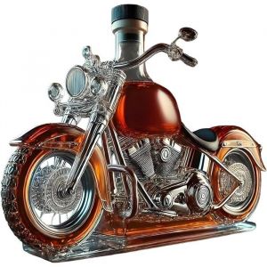 Carafe &Agrave; Whisky Moto Bouteille De Whisky Moto En Verre Carafe &Agrave; Whiskys Vintage Motos 2025 Distributeur De Whiskys Mult VERRE A VIN