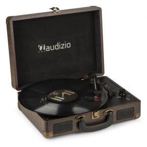 Platine Vinyle - AUDIZIO - RP114W - Rétro - Haut-Parleurs Intégrés - Numérisation USB
