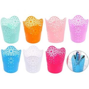 Pots à crayons - Non spécifié - 7 pièces - Plastique - Couleurs vives - Grande capacité