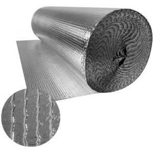 Isolant Thermique à Bulles XMTECH - Film Aluminisé Double Face - 1x30m - Toitures Murs Sol