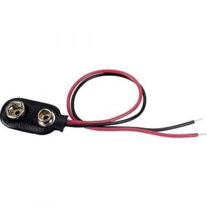 Connecteur adaptateur à clips pour pile 9V
