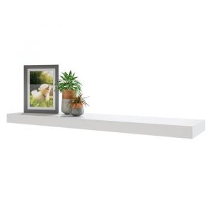 A &eacute;tag&egrave;re murale blanche &eacute;tag&egrave;re de rangement d&eacute;corative murale droite blanche de 90 cmid&eacute;ale pour la cuisine et la chambre &agrave;