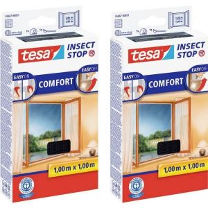 Moustiquaire pour fenêtre - TESA - 55667 - A enroulement latéral - Fibre de verre - Magnétique