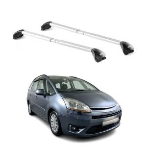 Barres de toit pour Citroen C4 Gran Picasso 2006-2013 5P Gris Argent&eacute; 2x ABE