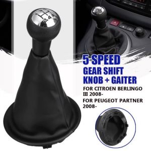 MONT-DC 5-Vitesse Pommeau Levier de Vitesse Soufflet Pr Citroen Berlingo III/ Peugeot Partner 2008-