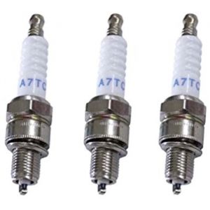 Lot de 3 bougies dallumage A7T pour moteurs chinois 4 temps 90-110-125 cc Quad Dirt Bike Pitbike Da