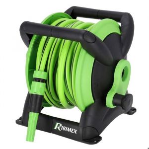Dévidoir tuyau arrosage portable mural équipé 15m diam 125mm