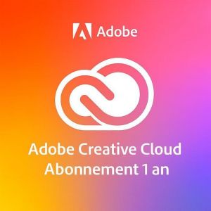 Suite de logiciels - ADOBE - Creative Cloud - Licence 1 an - 1 To de stockage - 2 appareils - PC/Mac/Mobile