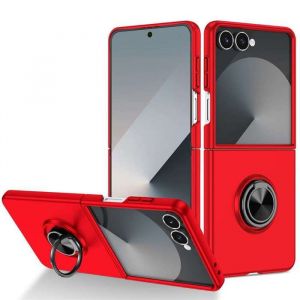 Coque pour Samsung Galaxy Z Flip 7 - housse etui rigide bague anti choc magnetique - ROUGE
