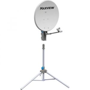 Antenne satellite - MAX VIEW - Precision Kit - 65 cm - Double t&ecirc;te LNB - Blanc