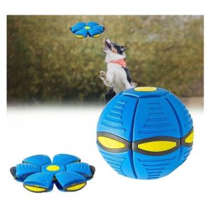 Jouet pour Chien - MAGIC - Balle Soucoupe Volante - Caoutchouc Souple - Interactif - 6 mois et plus
