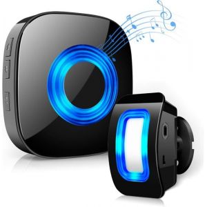 D&eacute;tecteur de Mouvement Exterieur Sonnette de Magasin Alarme Detecteur Alarme Maison Sonnette sans Fil Infrarouge Anti-Effraction