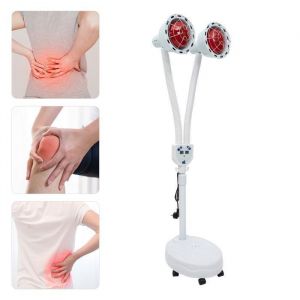 Lampe Infrarouge à Double Tête - Lampe de Traitement Infrarouge - Pour Soulager la Fatigue - Lampe Infrarouge Réglable (2 Ampoules)
