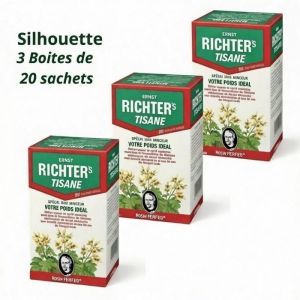 Tisane Ernst Richters Transit & Minceur : Pack de 3 Bo&icirc;tes pour une Digestion Naturelle et une Silhouette Affin&eacute;e (60 Sachets).
