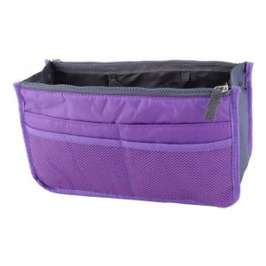 Organisateur cosm&eacute;tique - SOURCING MAP - Sac voyage - Nylon - Violet - Zipp&eacute;e
