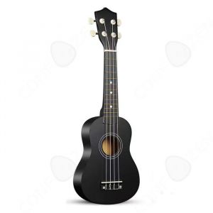 Ukul&eacute;l&eacute; acoustique PASSIONOVA 21in noir &eacute;tudiant d&eacute;butant avec des cordes de rechange Ukul&eacute;l&eacute; classique pour les &eacute;tudiants et
