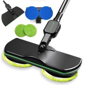 Balai &eacute;lectrique rotatif sans fil rechargeable - FOLAYA - Deluxe - Batterie Li-Ion 74 V - 2000 mAh - Noir