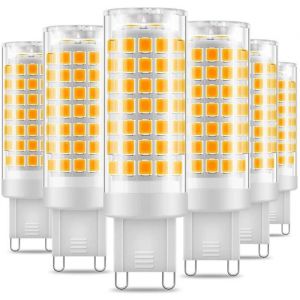 Ampoule LED G9 No Flicker 7W LED Lampes Blanc Chaud 3000K 650LM &Eacute;conomie d&eacute;nergie Equivalente 60W Halog&egrave;ne Pack de 6