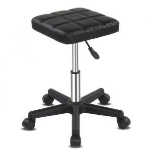 ALIGHTUP - Tabouret à roulettes Tabouret de Travail Pivotant Hauteur Réglable 28.5*37*45-61 cm noir