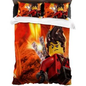 Housse de couette Ninjago - Lego Ninjago - 140x200cm - Multicolore - Impression 3D
