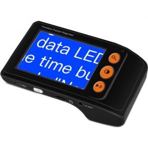 Eyoyo Loupe Electronique Num&eacute;rique avec Poign&eacute;e Pliable Aide &agrave; Lecture 35 LCD Ecran 2x-25x Zoom pour Basse Vision - Noir