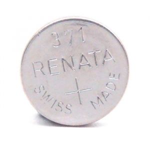 Renata / Swatch Group - Pile bouton oxyde argent 371 RENATA 1.55V 40mAh-Renata / Swatch Group
