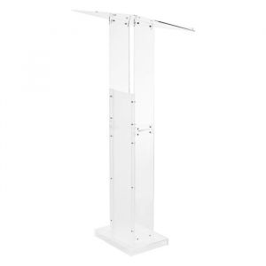 Pupitre de Conf&eacute;rence 1265 cm-Duoku-Podium sur Pied en Acrylique-Lutrin pour Pr&eacute;sentation-avec Large Surface de Lecture