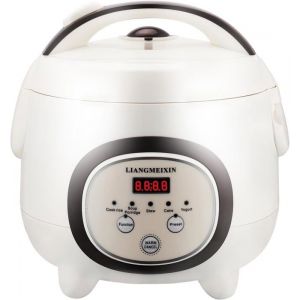 Cuiseur de Riz(Rice Cooker)Cuiseur Vapeur pour 1-3 Personnes-Fonction Minuterie de 24 Heures(1Litre6 tasses)Multicuiseur