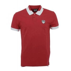 Polo - EA7 EMPORIO ARMANI - Slim - Manches courtes - Rouge