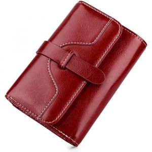 Portefeuille Femme Cuir Veritable Porte-Cartes Grande Capacite Porte Monnaie Femmes Blocage Petit Porte Chequier Femme.
