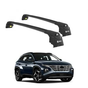 Barres de Toit TURTLE AIR-2 HYUNDAI TUCSON NX4 2022 2023 2024 (SUV) Noir
