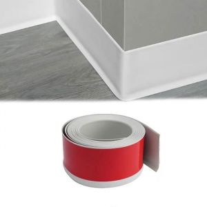 Plinthe De Cuisine AutocollantePlinthe Souple En PVC Blanc 10CM*3MBande De Chant De Cuisine Joint De Douche Plinthes