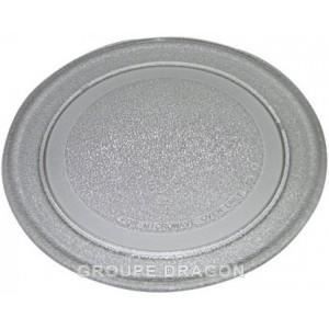 Plateau tournant verre 245 m/m pour micro ondes - PANASONIC - NNE205WB NNS255W - Gris - Verre - Transparent