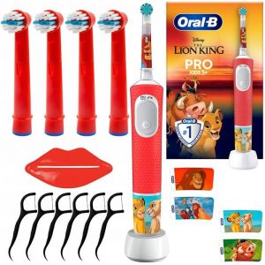 Brosse à dents électrique enfant - Oral B - Vitality Pro 103 - 2 modes de brossage - Rechargeable - Lion King