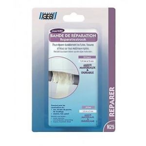 Bande de réparation - GEB - 127400 - Tissu en fibre de verre - Résine polyuréthane - 5 cm x 1.5 m