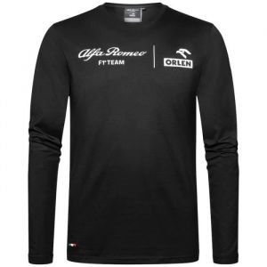 T-shirt manche longue - ALFA ROMEO - Orlen - Noir - Racing Officiel - Team F1