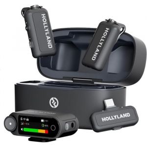 Hollyland Lark MAX 2 Micro cravate sans fil pour iPhone Camera Android reduction bruit AI audio 32 bits transmission 340m