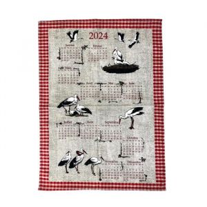 Torchon calendrier 2024 - Les Cigognes