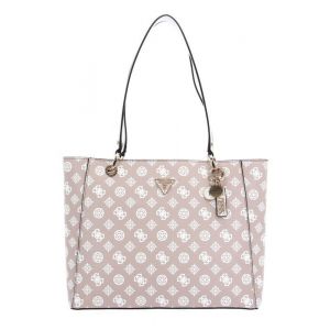 GUESS Sac à épaule vieux rose blanc pour femme - Noelle Girlfriend Tote Bag Rosewood Logo 225204
