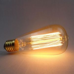 12 PCS Edison LED Ampoule A Filament 220V 60W ST64 Straight E27 blanc chaud vintage