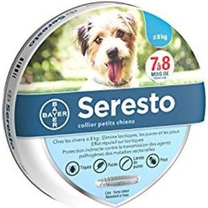 Seresto Collier Parasite pour chiens jusquà 8 kg