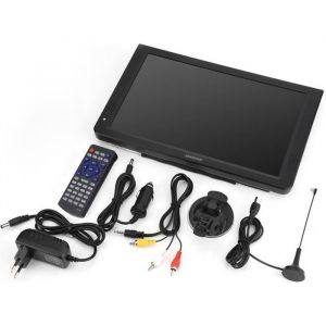 Téléviseur portable 12 pouces DVB-T-T2 - HEN - Noir - TV LCD rétro-éclairée par LED - 1080p