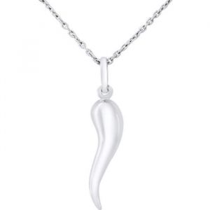 LÉA & ARTHUR - Pendentif Enfants PIMENT OU CORNE DABONDANCE - Argent 925 Millièmes Rhodié