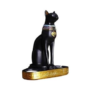 Égyptien Chat Statue de résine fabriqué à la MainSculpture de Chat Décoration Figurine égyptienne à Chat déesse Statue