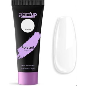 GlamUp - Polygel semi-permanent longue durée Blanc