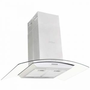 Hotte aspirante - Luxe fabricant - Hotte îlot 90 cm Acier inoxydable 756 m³/h LED ZLH•643205459