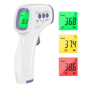 Thermomètre Frontal Adulte Thermometre Infrarouge pour Enfant Thermometre Numérique sans contact Écran LCD Fonction Mémoire