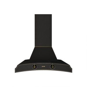 Gorenje Classico DK63MCLB Hotte hotte d&eacute;corative largeur : 60 cm profondeur : 50 cm evacuation & recyclage noir mat